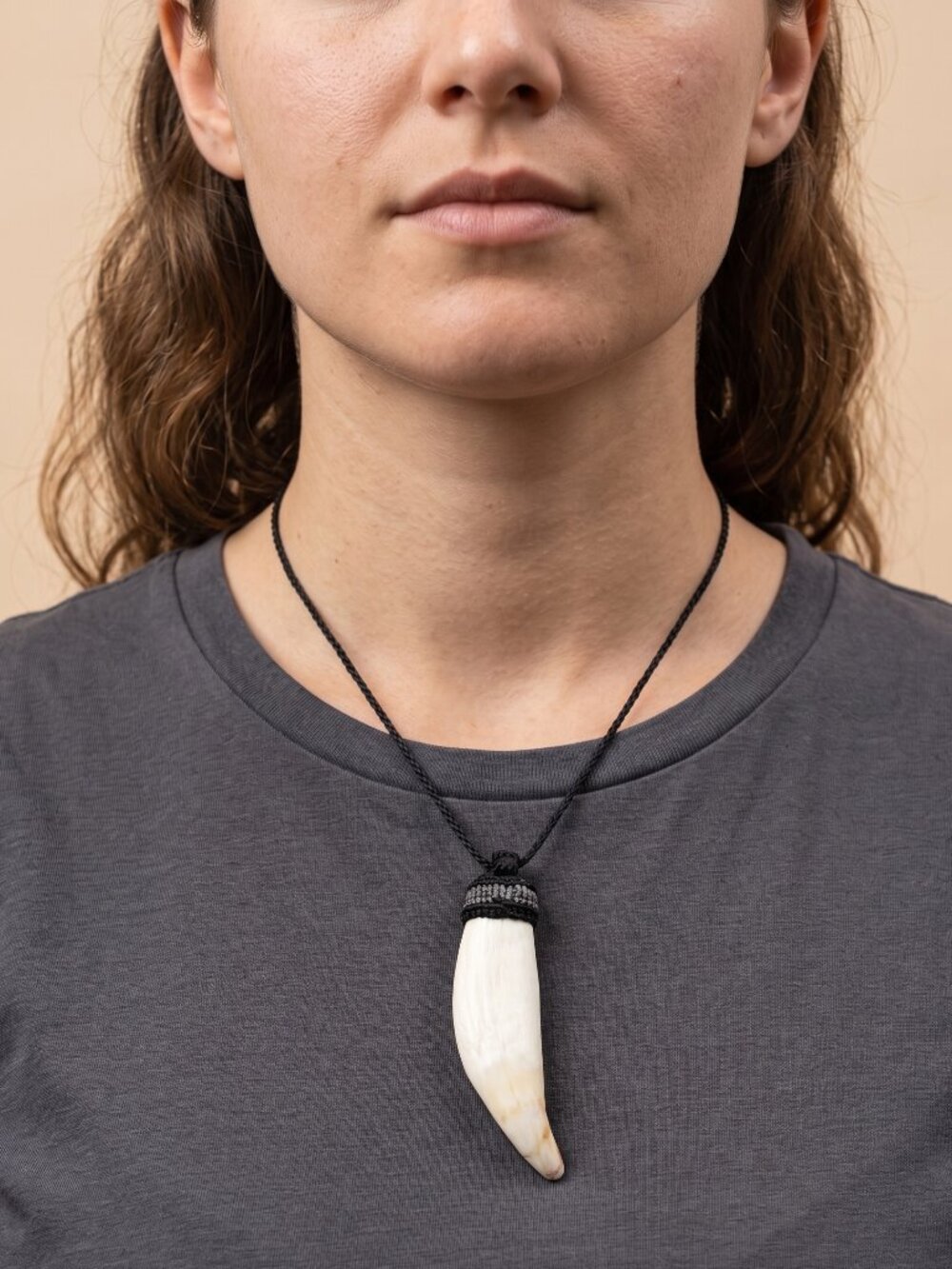 Shamanic Sea Lion Tooth Necklace Protection Amulet - Picture 6 of 8